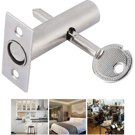 Verrou de sécurité en acier inoxydable pour tuyau et puits pour porte d hôtel et usine quincaillerie robuste (1/5)