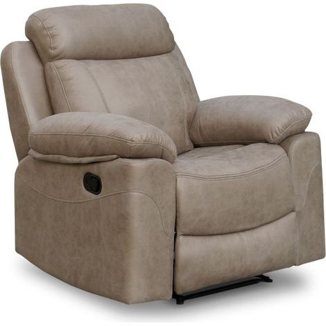 Sillón relax con reposapiés elevable 106 cm Nellie Cemento 106cm (ancho) x 102cm (alto) (1/5)