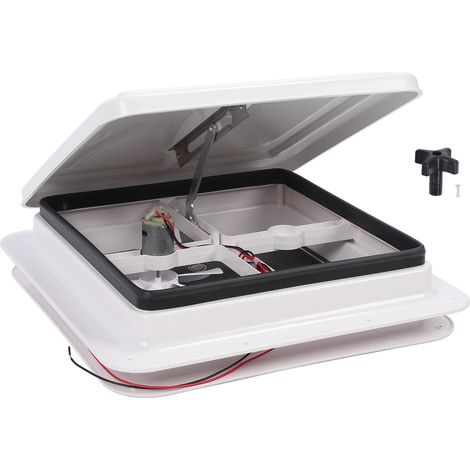 Évent de Toit pour Camping-car 13.39" - avec Moustiquaire et Tige de Support, Résistant à l'Eau (1/5)