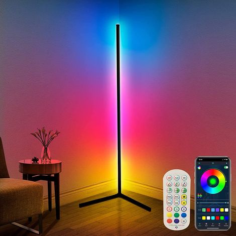 1 Lampadaire LED,RGB intelligent,mode musique,minuterie,salon chambre bureau (1/5)