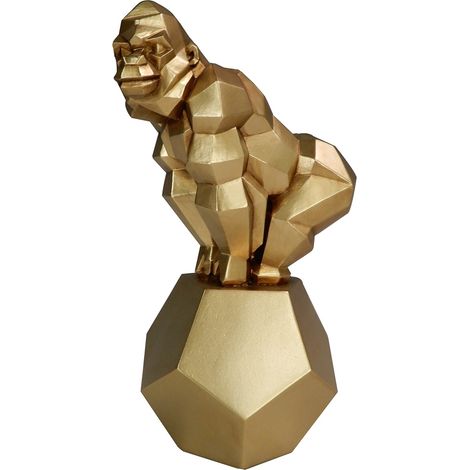 Signes Grimalt Figure des figures d'Orangután Orangtan Figure Divers Gold 10x13x23cm 30061 (1/2)