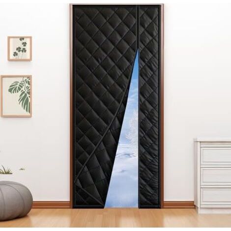 Rideau magnétique isolant thermique 90 x 210 cm Rideau thermique pour se protéger du froid Rideau coupe-vent et écoénergétique Adapté aux animaux domestiques Rideau thermique pour (1/5)