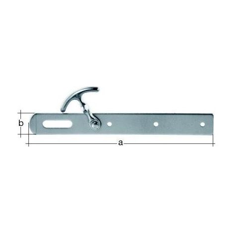 GAH  Alberts  Überfalle  L.250x30mm  B.30mm  STA  galv.gelb  verz.m.Hak  -  316389 (1/2)