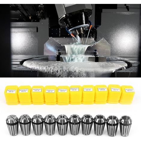 Jeu de 10 ressorts de serrage de précision pour machines de gravure et de fraisage CNC, accessoires industriels ER16 (1/5)