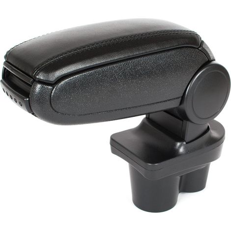 Juego de reposabrazos para Opel Corsa E 2014- en cuero ecológico negro + kit de instalación (1/2)