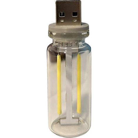 Lampes d'ambiance intérieures de voiture USB, mini ampoules LED à brancher sur USB, pour chambre, chambre d'enfant, voiture, lumière rouge (1/5)
