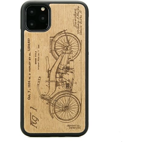 Holzhülle für iPhone 11 PRO MAX HARLEY PATENT ANIEGRE (1/3)