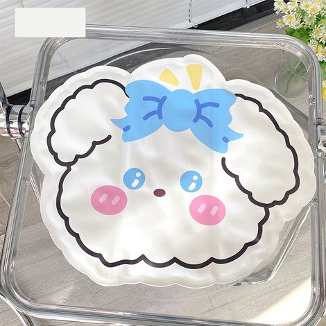 Coussin rafraîchissant pour chaise, pliable et portable, motif chien, idéal pour l'été, avec un adorable motif de dessin animé. Coussin de gel rafraîchissant et délicat pour étudiants et employés de b (1/5)