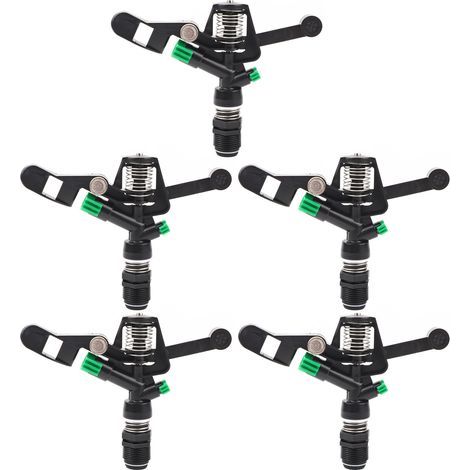 3/4 inch DN20 female thread rotary sprinkler nozzle, 5 pieces, rocker nozzle for garden and lawn (1/5)