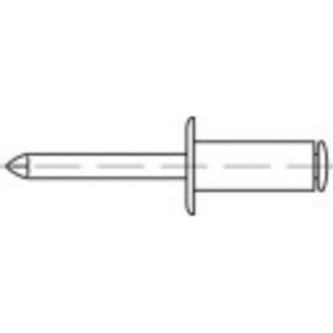 [NEUWERTIG] B-Ware Toolcraft Blindniete Niete Flachkopf 4.8x16mm Aluminium Stahl 500 Stück