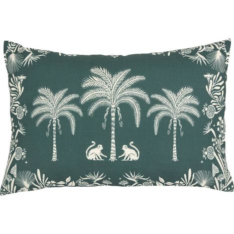 Coussin d'extérieur The palm resort 38x58cm vert - Atmosphera créateur d'intérieur