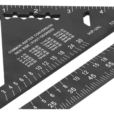 triangle en alliage d'aluminium noir de 7 pouces (1/5)