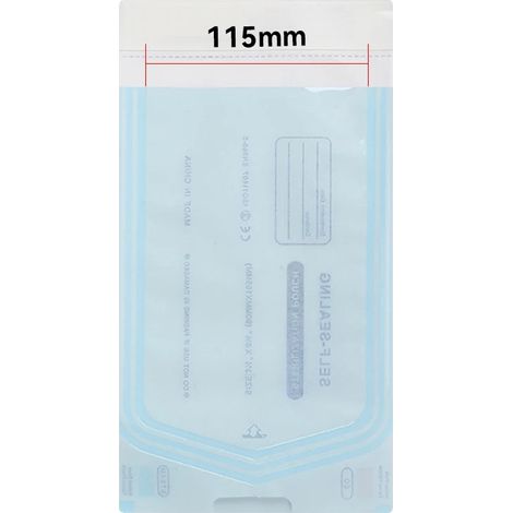 Sacchetti per sterilizzazione autoadesivi, 200 pezzi, 135 mm x 280 mm (1/2)