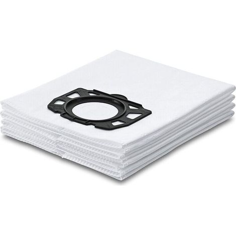 4-pack Kärcher filter bags/wadding accessory for WD 4, WD 5, WD 6, WD 4290, 5200 M, 5300 M and 5600 MP wet and dry vacuum cleaners (1/2)