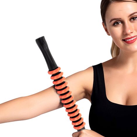 Bâton de massage musculaire rouleau anti-cellulite, outil de massage corporel avec poignée antidérapante, pour sportifs et récupération, 1 pièce (1/5)