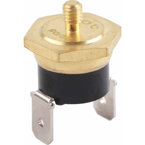 5 thermostats en cuivre KSD301, type bimétallique normalement fermé, interrupteur de température à action brusque M4, 250 V, 80 ℃. (1/5)