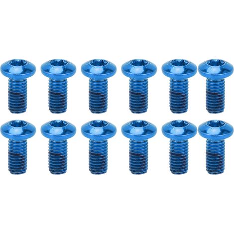 BOLANY 12 Vis Alliage pour Disque de Frein Vélo Montagne, Boulons Disque Frein (1/5)