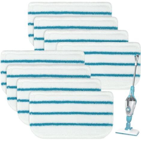 8 Lingettes pour Black et Decker Balais Vapeur FSMP20 Steam Mop pour Black+Decker, FSM1500, FSM1600, FSM1610, FSM1620, FSM1630, FSMH162