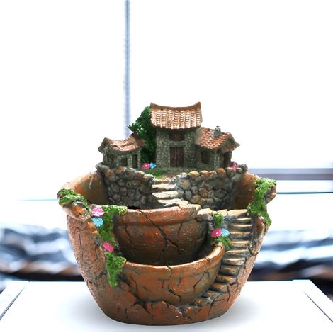 Jardinière murale avec sculpture esthétique, vase vintage (1/5)