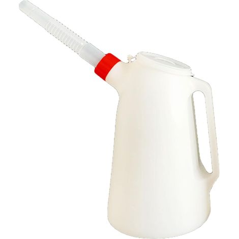 Maschinenölkessel aus Kunststoff mit langem Auslauf, 2 l, Autogastank mit Skala