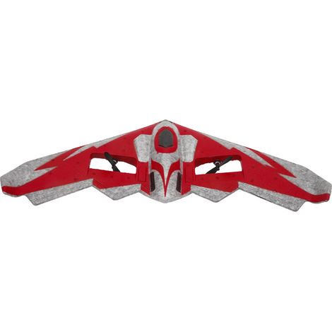 Planeur radiocommandé en mousse EPP à lancer à la main, 2 canaux, 2,4 GHz, avec lumière LED, pour les 14 ans et plus, rouge, trois piles incluses (1/5)