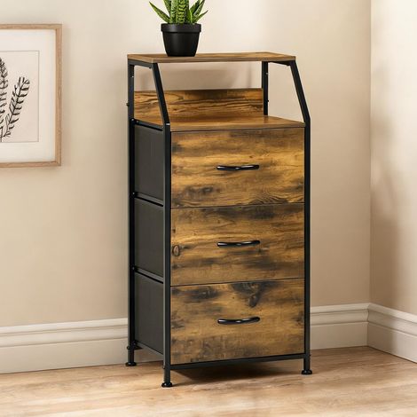 Armoire de rangement marron en MDF 44 x 29 x 92 cm (1/5)