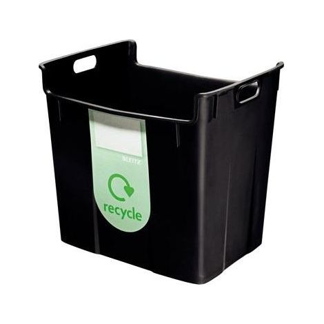 Leitz Moderne Papierkorb schwarz 40 Liter