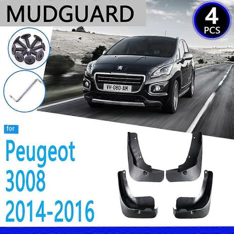Garde-boue compatibles avec Peugeot 3008 2014 2015 2016 (modèle restylé MK1) - Accessoires auto - Bavettes - Pièces de rechange auto (1/5)