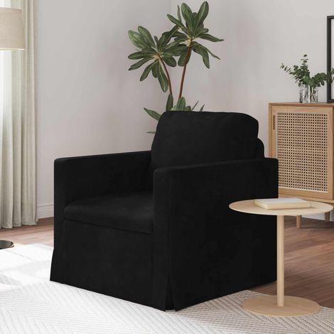 Sofa Schwarz 78 x 78 x 80 cm Samt
