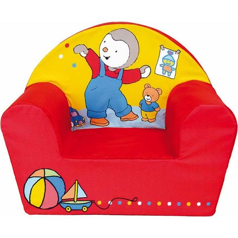 Fun-house T'CHOUPI Kinderstuhl in Rot und Gelb