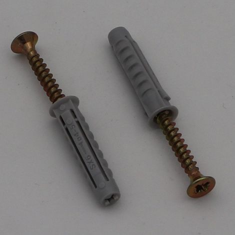 Sachet De 2 Cheville FISCHER SX6 Avec 2 Vis-1 pièce (1/3)