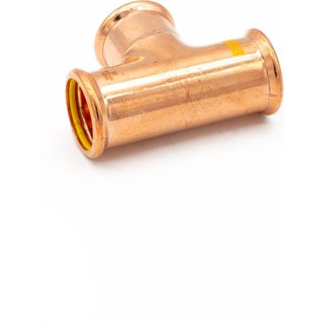 PrimaPress 35mm Copper Equal Tee - Gas & Water Press Fitting (1/2)