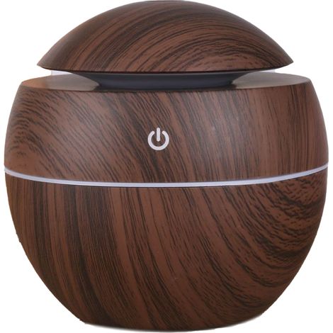Humidificateur compact portable imitation bois 5V 2W USB pour chambres, salons, bureaux et voitures (1/5)