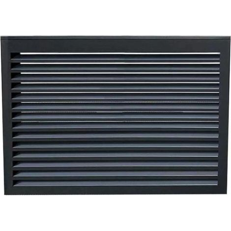 Cache climatiseur en aluminium anthracite XL – Résistant aux intempéries – Couverture esthétique pour installations extérieures – RAL 7016 – Decoclim