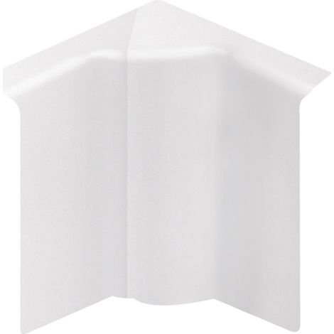 Esquina interior blanca para zócalo, Al.11,5 x P.5,5 cm TEHALIT