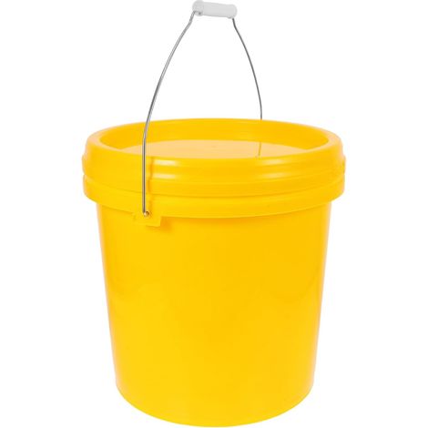 Seau de Fermentation Alimentaire Plastique avec Poignée et Couvercle Seau Hermétique Polyvalent pour Vinification Maison Brassage et Fermentation de Yaourt et Légumes Marinés (1/5)