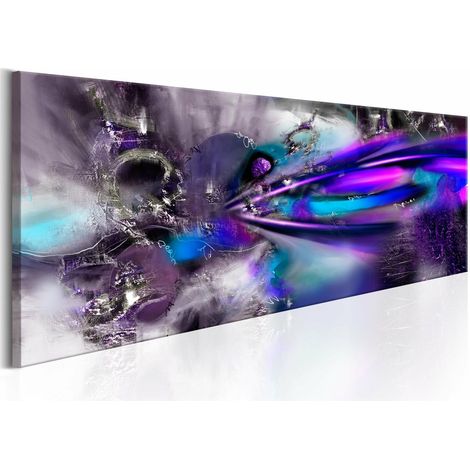 Tableau comète violette - 120 x 40 cm (1/4)
