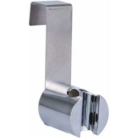 Shower Head Holder, Hand Shower Bracket, Stainless Steel + ABS, Strong Adjustable, Replacement Part for Shower and Bidet Sprayer (1/5)