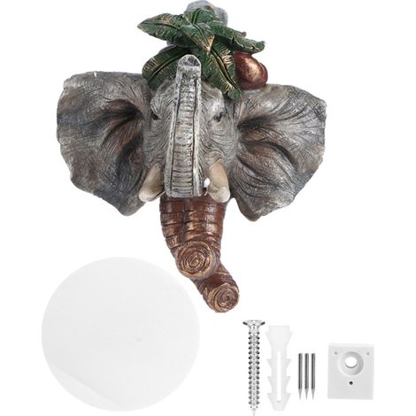 Gancio da parete in resina a forma di animale per appendere oggetti - Decorazione retrò per il bagno