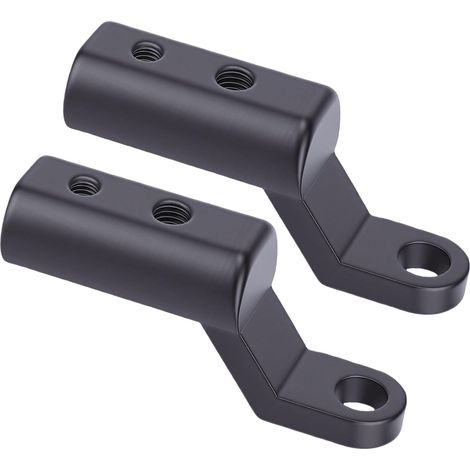 Lot de 2 Extensions de Rétroviseurs de Moto, Support D'extension de Guidon en Alliage D'aluminium avec Montage Robuste, pour Support de Téléphone, Rétroviseurs, Chargeur USB (1/5)