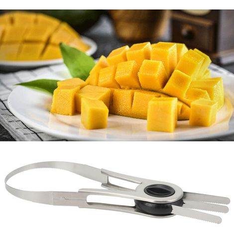 Séparateur de mangues en acier inoxydable, coupe-mangues, outil pour peler les fruits, couteau de découpe (1/5)
