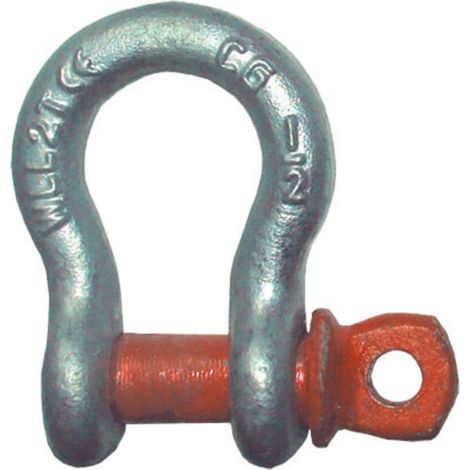 Manille lyre haute résistance 0,33 à 55 T - Capacité : 2000 kg - Manille lyre haute résistance 0,33 à 55 T - Capacité : 2000 kg (1/2)