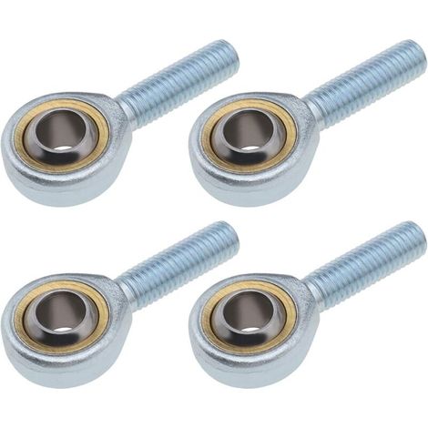 4X SA6 T/K Rose Maschio Guarnizione Cuscinetto Estremità Asta Dritto M6x1.0mm Acciaio per Cilindro Idraulico Macchina Forgiatrice Ammortizzatore Auto - Crezuo