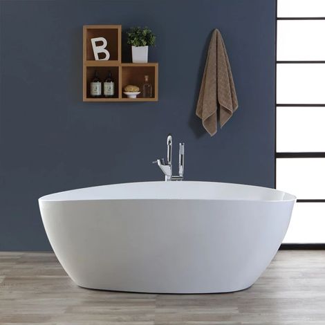 vasca da bagno "maggiore" bianco lucido, 157x71x56 cm (1/4)