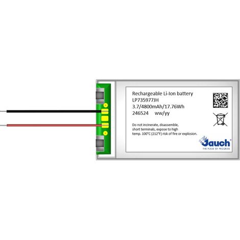 Jauch Quartz LP735977JH Batteria ricaricabile speciale Prismatica con cavo Li-Ion 3.7 V 5000 mAh 1 pz.