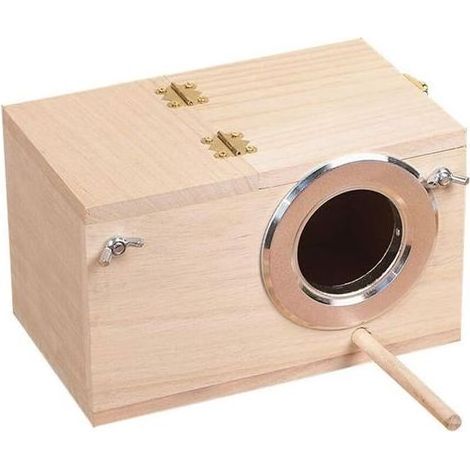 Cage en bois pour oiseaux, perruches, calopsittes (1/4)