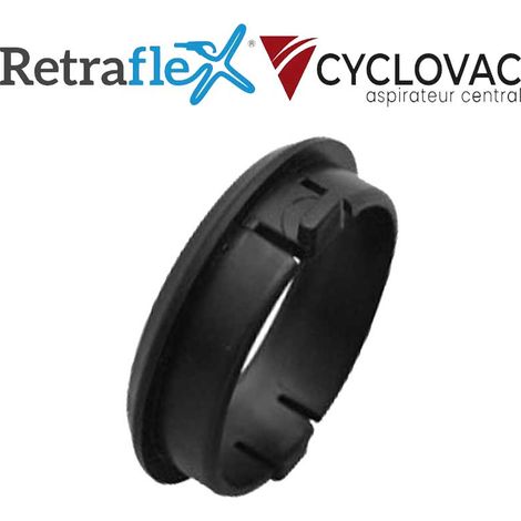Anneau barrure noir pour embout de flexible standard RETRAFLEX, Cyclovac IT202133 (1/2)