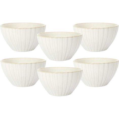 Set de 6 bols beiges en céramique (Ø11cm) - SHELLY (1/5)