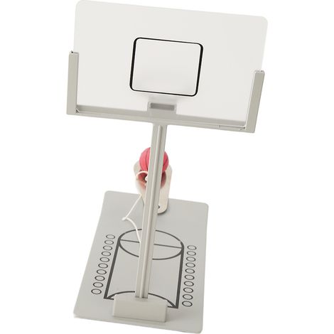 Tischbasketballspiel, faltbar, druckreduzierend, Miniatur-Basketballkorb aus Aluminiumlegierung (1/5)