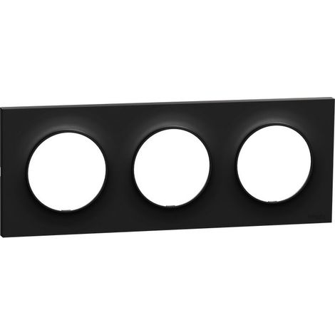 Plaque Odace Noir Origine 3 postes (S949706)